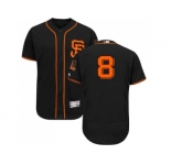 San Francisco Giants #8 Hunter Pence Black Flexbase Authentic Collection Alternate Stitched MLB Jersey