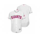 San Francisco Giants Blank White Home 2016 Mother's Day Flex Base Jersey
