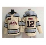 mlb jerseys san francisco giants #12 panik cream[pullover hooded sweatshirt]