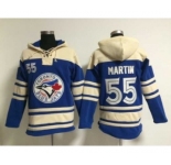MLB Toronto Blue jays #55 martin blue Sawyer Hooded Sweatshirt jerseys