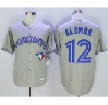 Men Toronto Blue Jays #12 Roberto Alomar Grey 2016 Official Cool Base Jersey