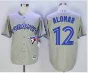Men Toronto Blue Jays #12 Roberto Alomar Grey 2016 Official Cool Base Jersey