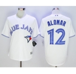 Men Toronto Blue Jays #12 Roberto Alomar White 2016 Official Cool Base Jersey