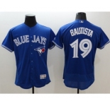 Men Toronto Blue Jays #19 Jose Bautista Majestic blue Flexbase Authentic Collection Player Jersey