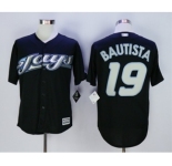 Men Toronto Blue Jays #19 Paul Molitor Black 2016 Official Cool Base Jersey