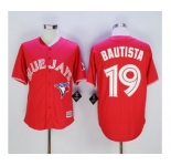 Men Toronto Blue Jays #19 Paul Molitor Red 2016 Official Cool Base Jersey