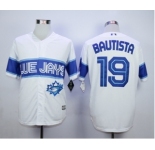 Men Toronto Blue Jays #19 Paul Molitor White Exclusive 2016 Official Cool Base Jersey