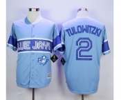 Men Toronto Blue Jays #2 Troy Tulowitzki Light Blue Exclusive 2016 Official Cool Base Jersey