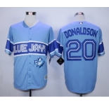 Men Toronto Blue Jays #20 Josh Donaldson Light Blue Exclusive 2016 Official Cool Base Jersey