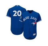 Men Toronto Blue Jays #20 Josh Donaldson Majestic Royal 2018 Spring Training Flex Base Player Jersey