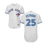 Men Toronto Blue Jays #25 marco estrada Majestic White Flexbase Authentic Collection Player Jersey