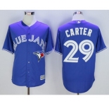 Men Toronto Blue Jays #29 Joe Carter Blue 2016 Official Cool Base Jersey