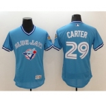 Men Toronto Blue Jays #29 Joe Carter Majestic Blue Flexbase Authentic Collection Cooperstown Player Jersey