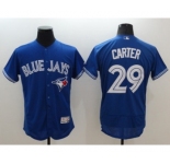 Men Toronto Blue Jays #29 Joe Carter Majestic blue Flexbase Authentic Collection Player Jersey[Carter]