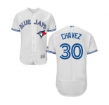 Men Toronto Blue Jays #30 jesse chavez Majestic White Flexbase Authentic Collection Player Jersey