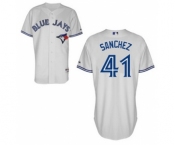 Men Toronto Blue Jays #41 Aaron Sanchez White Jersey