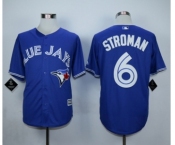 Men Toronto Blue Jays #6 Marcus Stroman Blue 2016 Official Cool Base Jersey
