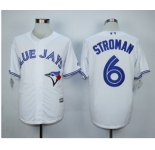 Men Toronto Blue Jays #6 Marcus Stroman White 2016 Official Cool Base Jersey