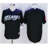 Men Toronto Blue Jays Blank Black 2016 Official Cool Base Jersey
