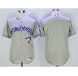 Men Toronto Blue Jays blank Majestic Gray Flexbase Authentic Collection Player Jersey