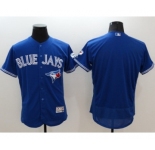 Men Toronto Blue Jays blank Majestic blue Royal 40th Anniversary Flexbase Authentic Collection Jersey