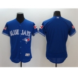 Men's Toronto Blue Jays Blank Majestic Blue Fashion Stars & Stripes Flex Base Jersey