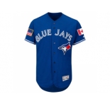 Men's Toronto Blue Jays Blank Royal Blue Stitched 2016 Fashion Stars & Stripes Flex Base Baseball Jersey