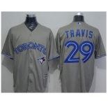 Toronto Blue Jays #29 Devon Travis Grey New Cool Base Stitched Baseball Jersey[Travis]