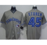 Toronto Blue Jays #45 Drew Storen Grey New Cool Base Stitched Baseball Jersey[Storen]