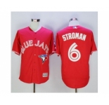 Toronto Blue Jays #6 Marcus Stroman Red New Cool Base 40th Anniversary Stitched Baseball Jersey