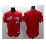Toronto Blue Jays Blank Red Flexbase Authentic Collection Canada Day Stitched Baseball Jerse
