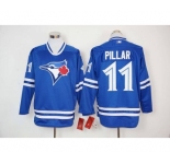 mlb jerseys toronto blue jays #11 kevin pillar blue long sleeve