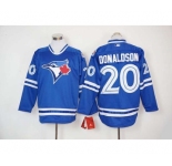 mlb jerseys toronto blue jays #20 josh donaldson blue long sleeve