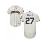 Men Seattle Mariners #27 Ryon Healy Cream Flexbase Authentic Collection Stitched MLB Jersey