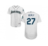 Men Seattle Mariners #27 Ryon Healy White Flexbase Authentic Collection Stitched MLB Jersey