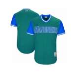 Men's 2017 Little League World Series Seattle Mariners Aqua Jersey