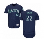 Men's Majestic Seattle Mariners #22 Robinson Cano Navy Blue Flexbase Authentic Collection MLB Jersey