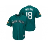 Men's Seattle Mariners #18 Hisashi Iwakuma 2017 Spring Training Cool Base Stitched MLB Jersey