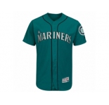 Men's Seattle Mariners Majestic Alternate Blank Green Flex Base Authentic Collection Team Jersey