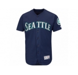 Men's Seattle Mariners Majestic Alternate Blank Navy Flex Base Authentic Collection Team Jersey