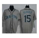 Seattle Mariners #15 Kyle Seager Grey New Cool Base Stitched MLB Jersey