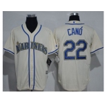Seattle Mariners #22 Robinson Cano Cream New Cool Base Stitched MLB Jersey