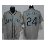 Seattle Mariners #24 Ken Griffey Grey New Cool Base Stitched MLB Jersey