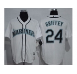 Seattle Mariners #24 Ken Griffey White New Cool Base Stitched MLB Jersey