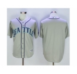 Seattle Mariners Blank Grey New Cool Base Stitched Baseball Jersey