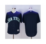 Seattle Mariners Blank Navy blue New Cool Base Stitched Baseball Jersey
