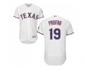 Men Texas Rangers #19 Jurickson Profar White Flexbase Authentic Collection Stitched MLB Jersey