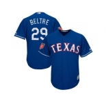 Men Texas Rangers #29 Adrian Beltre Majestic Royal 2018 Spring Training Cool Base Player Jersey