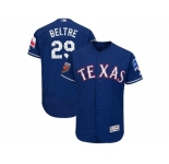 Men Texas Rangers #29 Adrian Beltre Majestic Royal 2018 Spring Training Flex Base Player Jersey
