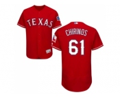 Men Texas Rangers #61 Robinson Chirinos Red Flexbase Authentic Collection Stitched MLB Jersey
